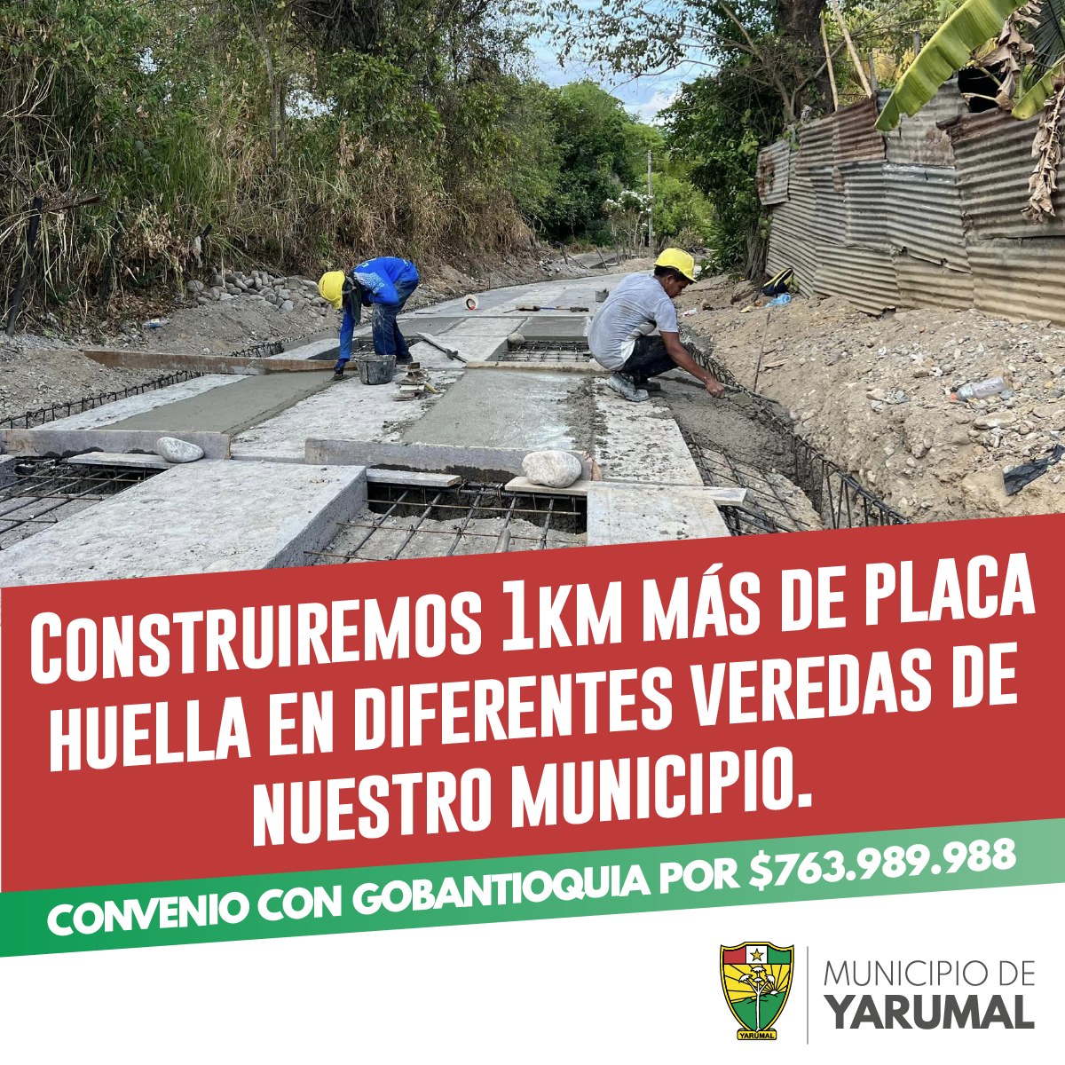 CONSTRUCCIÓN DE UN KILOMETRO DE PLACA HUELLA 2024