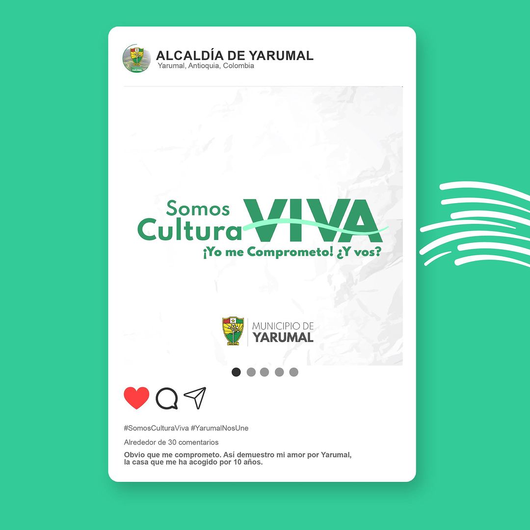 Somos cultura viva. Yo me comprometo, y vos