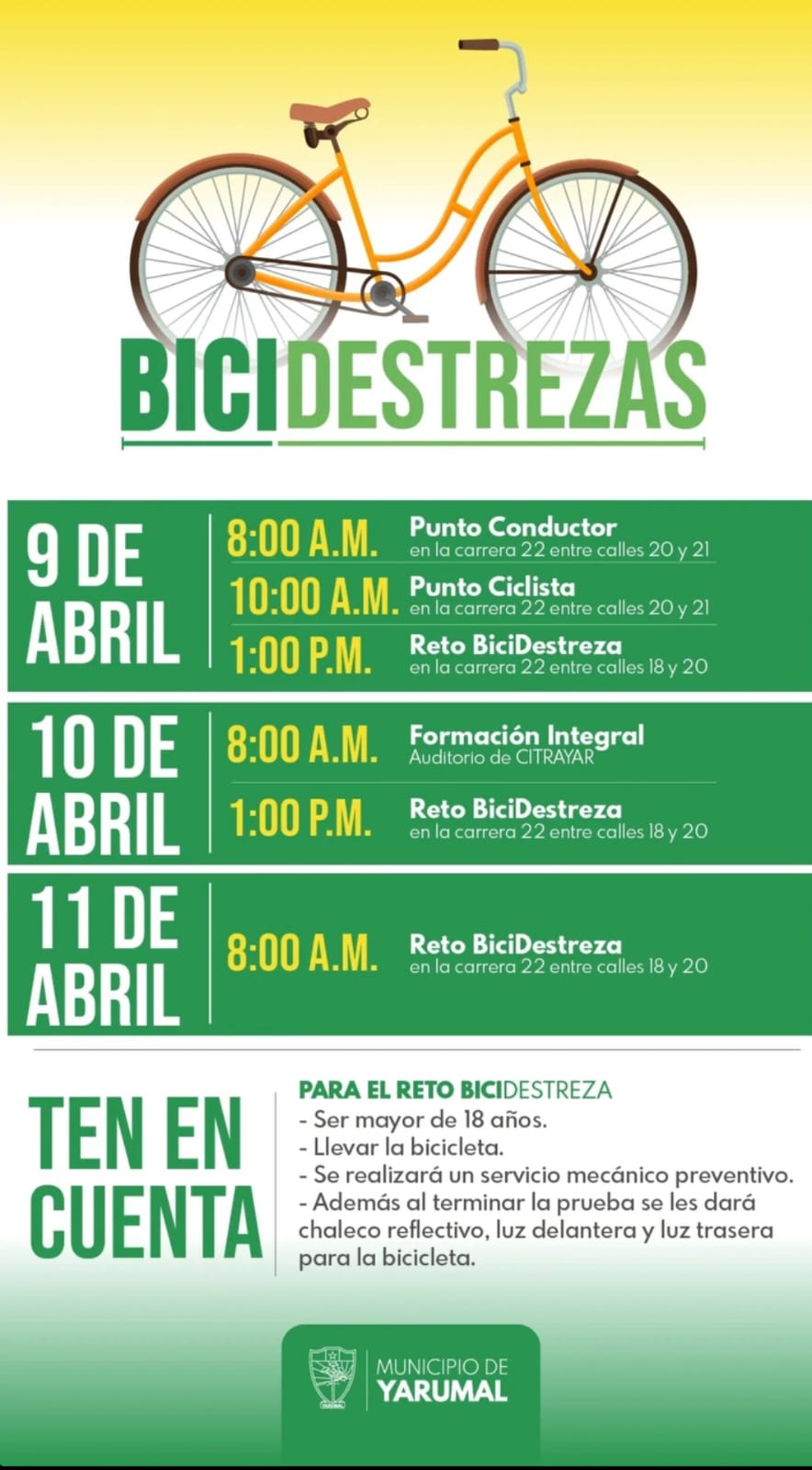 Bicidestrezas Día 1