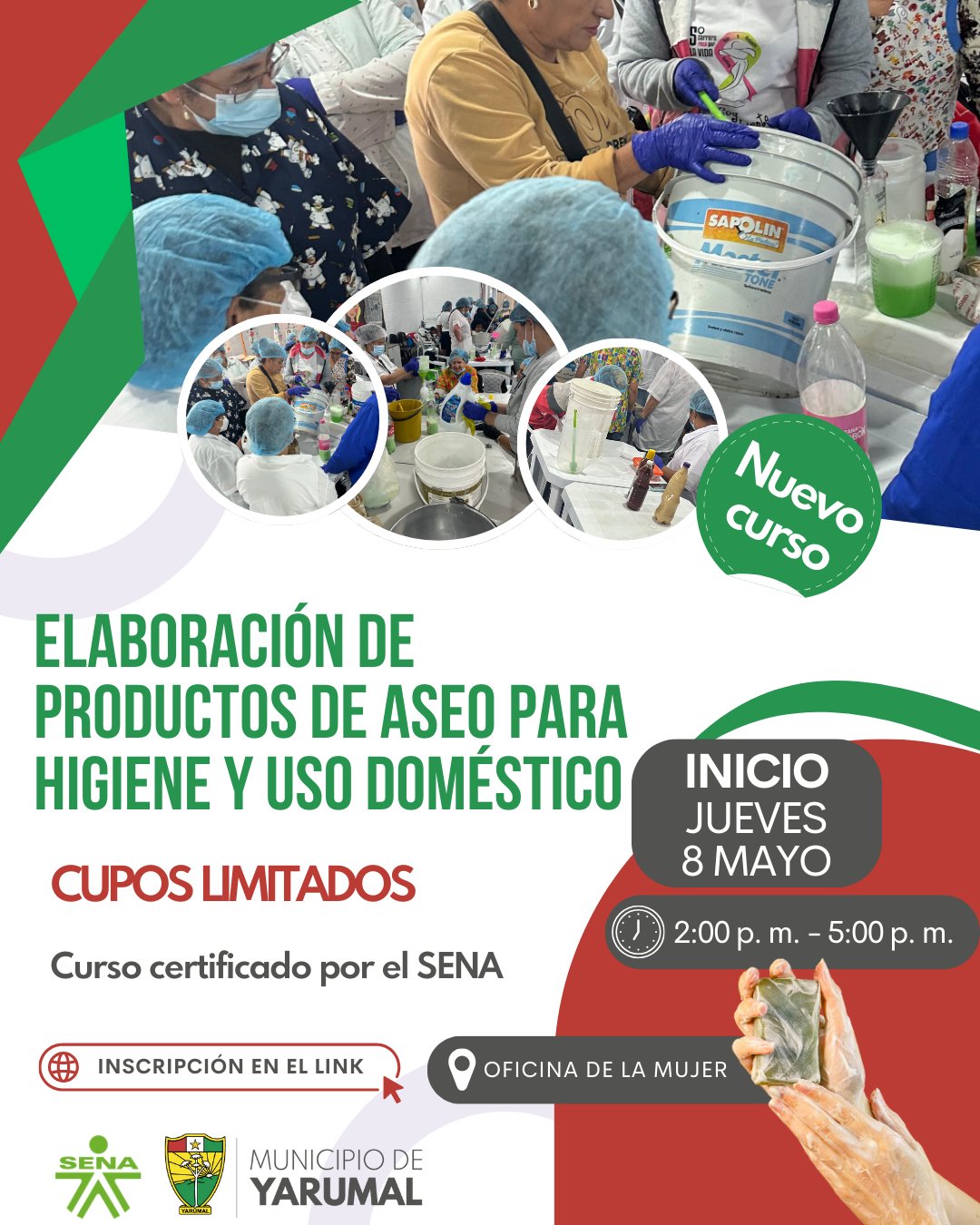  Curso sobre elaboración de productos de aseo para higiene y uso doméstico